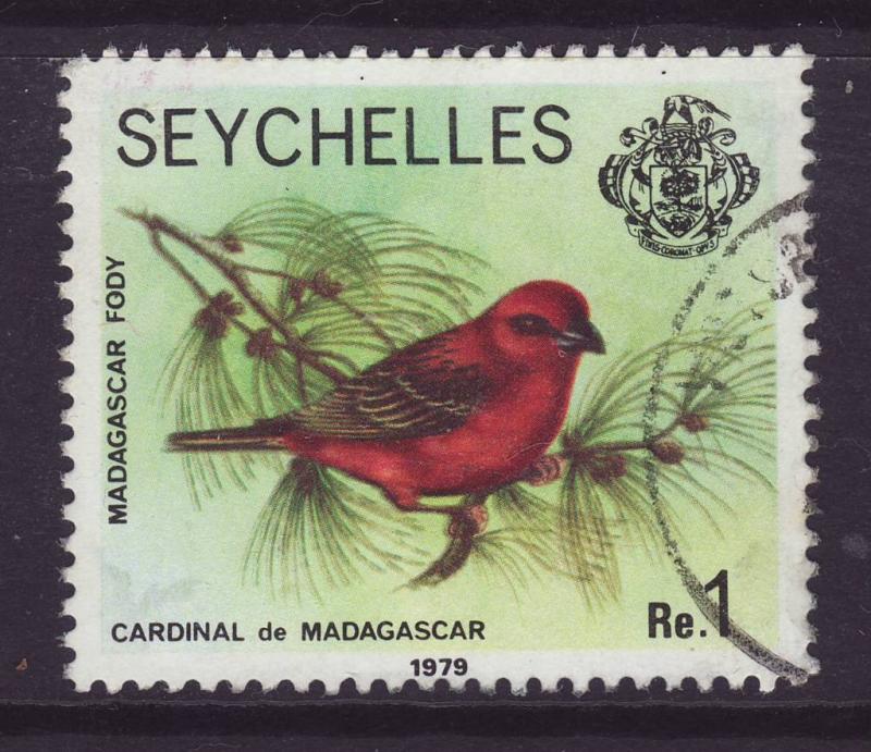 1980 Seychelles 1 Rupee With Imprint Date F/U