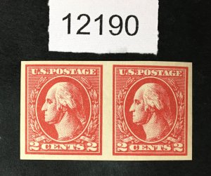 US STAMPS # 534A PAIR MINT OG H VF+ $110 LOT #12190