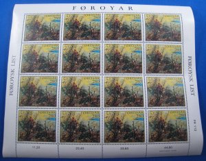 FAROE ISLANDS 1985 - SCOTT # 127-129 - COMPLETE SET IN 3 MINI SHEETS  MNH   (as)