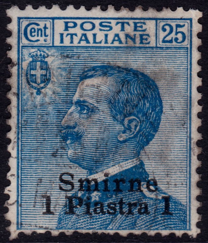 Italy 1909 Levant Postoffice in Turkey Smyrna - Sc. 4 (o) used