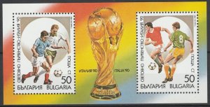 1989 Bulgaria 3799-3800/B208 1990 FIFA World Cup in Italy