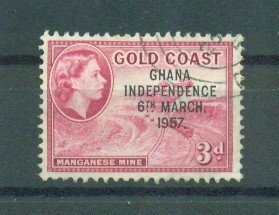 Ghana sc# 8 used cat value $.25