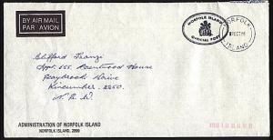 NORFOLK IS 1988 Official mail cover to Australia...........................94012