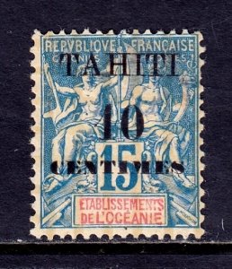 Tahiti - Scott #29 - MH - Thinning on hinge - SCV $11