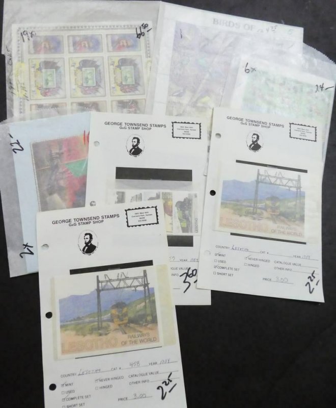 EDW1949SELL : LESOTHO Extensive collection of all VF MNH Cplt sets. Cat $1,254.