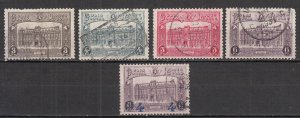 Belgium - 1929/1930 Central Brussels Sc# Q176/Q180 (8235)