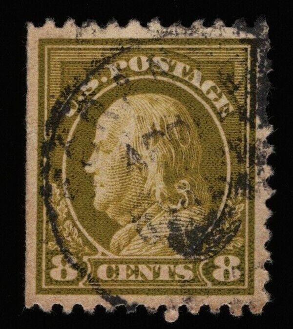 #508 8c Franklin, Used [18] **ANY 5=** | United States, General Issue Stamp