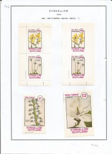 EYNHALLOW -1982 - Flowers - Sheets - Mint Light Hinged - Private Issue