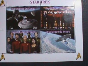 CONGO-2013- WORLD FAMOUS MOVIE-STAR TREK-CTO SHEET VF WE SHIP TO WORLD WIDE.