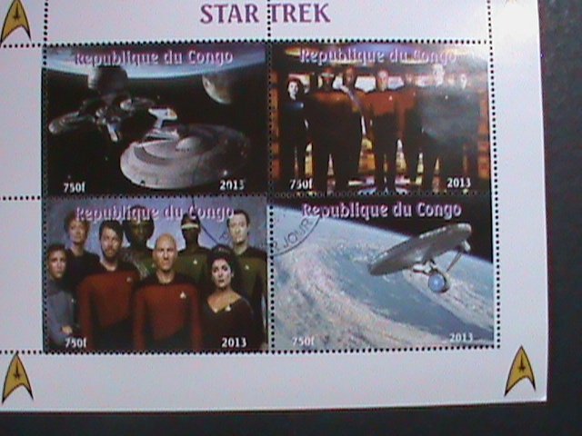 CONGO-2013- WORLD FAMOUS MOVIE-STAR TREK-CTO SHEET VF WE SHIP TO WORLD WIDE.