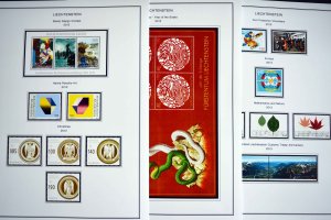 COLOR PRINTED LIECHTENSTEIN 2011-2020 STAMP ALBUM PAGES (66 illustrated pages)