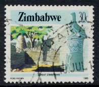 Zimbabwe SG 674  SC# 508  Used   Great Zimbabwe  see detail and scan