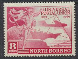 North Borneo  SG 352 SC# 240 MNH  UPU 1949