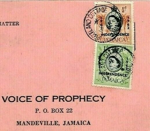 JAMAICA Superb *Portland Cottage* CDS 1964 INDEPENDENCE Issues Reply Card CY41