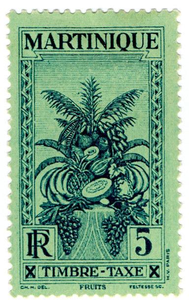 (I.B) France Colonial Postal : Martinique Postage Due 5R