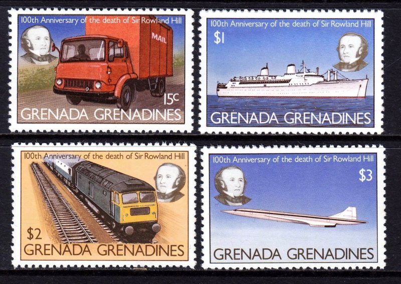Grenada Grenadines 1979 Sir Rowland Hill P12 Complete Mint MNH Set SC 328-331