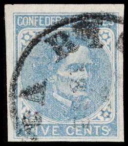 U.S. POSS.- CONFEDERATE STATES 7 used  CV $22.00 (ID # 160137)