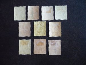 Stamps - St. Vincent - Scott# 118-121,123-128 -Mint Hinged Part Set of 10 Stamps