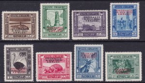 Somalia Scott 156-163, 1934 Duke of Abruzzi O/P, VF MLH Scott $128