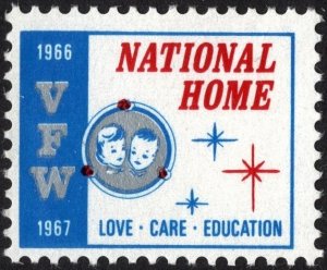 VFW National Home Single (1966-67) MNH