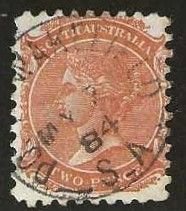 South Australia 65, used.  1876.  (A931)
