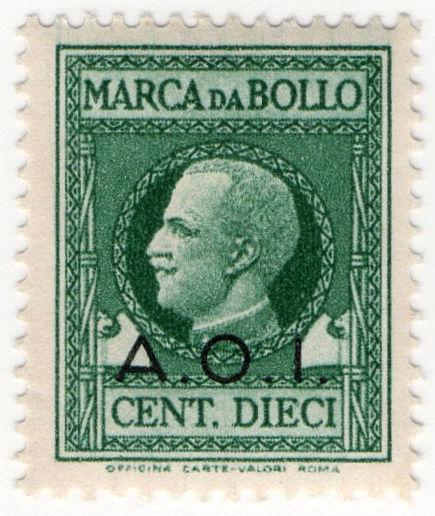 (I.B) Italy (East Africa) Revenue : Marca da Bollo 10c