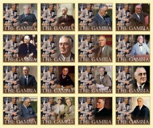 Stamps. Franklin Roosevelt 2024 year 16 stamps perforated NEW