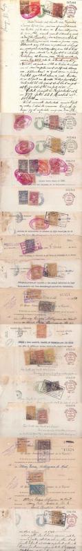 Argentina Buenos Aires 1932 Municipal & Federal taxes mixed on 17 full Documents