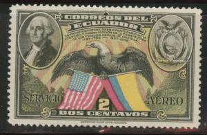 Ecuador Scott C57 airmail Flag stamp 1938 MH*