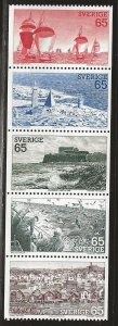 SWEDEN SC# 1087-91   FVF/MOG 1974