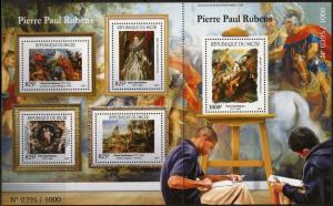 NIGER 2015 PETER-PAUL RUBENS  SHEET CONSISTING OF THE SHEETLET & SOUVENIR SHEET