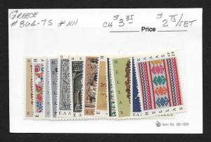 GREECE Sc#864-875 Mint Never Hinged Complete Set