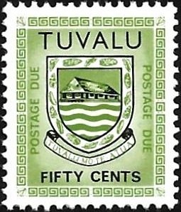 Tuvalu 1981 Postage Due Sc# J8 Mint NH Perf. 14. All Additional Items Ship Free.