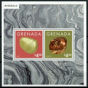 Grenada Minerals Stamps 2013 MNH Jade Jasper 2v S/S I 