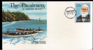 Norfolk Island 1985 Cornish Quintal Off Shore Whaler Ship Postal Stationery E...
