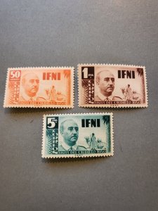 Stamps Ifni Scott #51-3 never  hinged