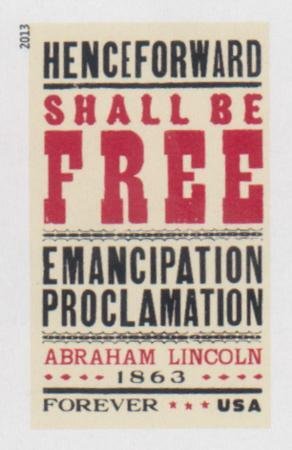 US 4721a Modern Imperf Emancipation Single