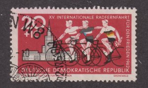 Germany DDR B89 Three cyclists and Warsaw Palace 1962