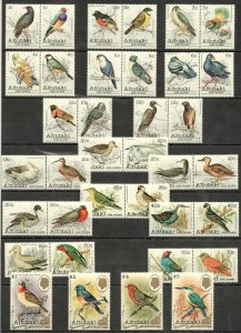 B1493 1981 Aitutaki Fauna Birds #370-405 Michel 140 Euro Mnh