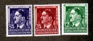 Poland # NB33-NB35 Mint German Occupation!