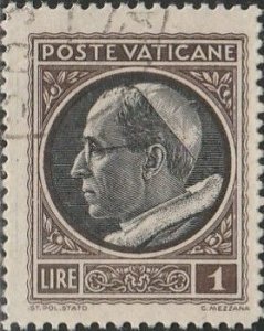 Vatican City, #94  Used From 1945