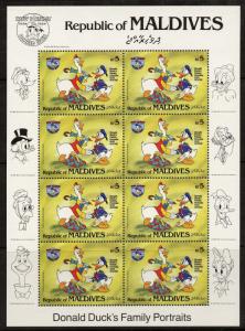 Maldives 1045a Sheet MNH Disney, Donald Duck