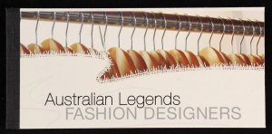 AUSTRALIA 2005 Fashion Designer $100 'Cheque book' Saba-Zampatti booklet. MNH **