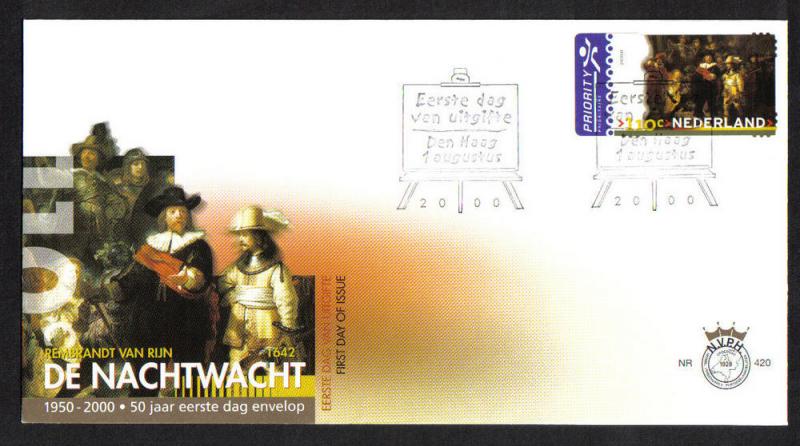 Netherlands 2000 FDC 420 De Nachtwacht (NVPH 1907)