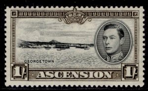 ASCENSION GVI SG44, 1s black & sepia , M MINT. Cat £22. PERF 13½