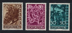 Liechtenstein Beech Juniper Pines Trees and Bushes 3v 1960 MNH SC#353-355