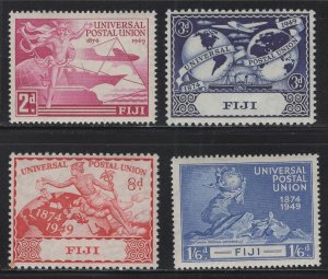 WC1_35087 BRITISH COL.:FIJI. 1949 75th UPU ANNIV. set. Sc.141-144. MH-MLH