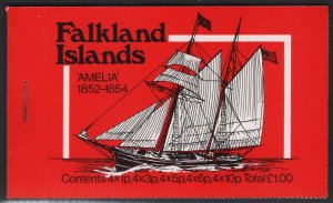 Falkland Is 1980 Mail Ship Amelia Booklet SG# SB4 NH