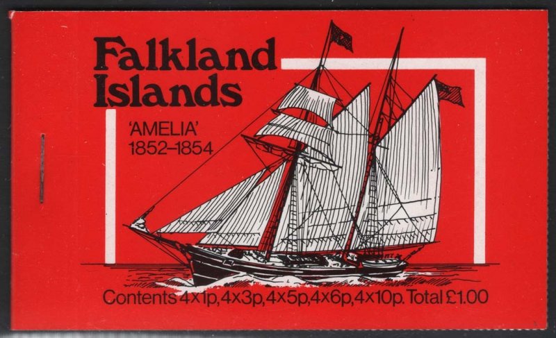 Falkland Is 1980 Mail Ship Amelia Booklet SG# SB4 NH