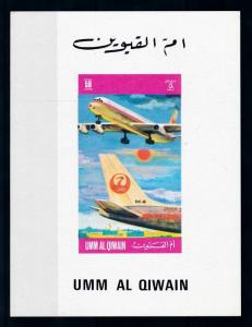 [94010] Umm Al Quwain 1972 Aviation Japan Airlines Imperf. Single Sheet MNH